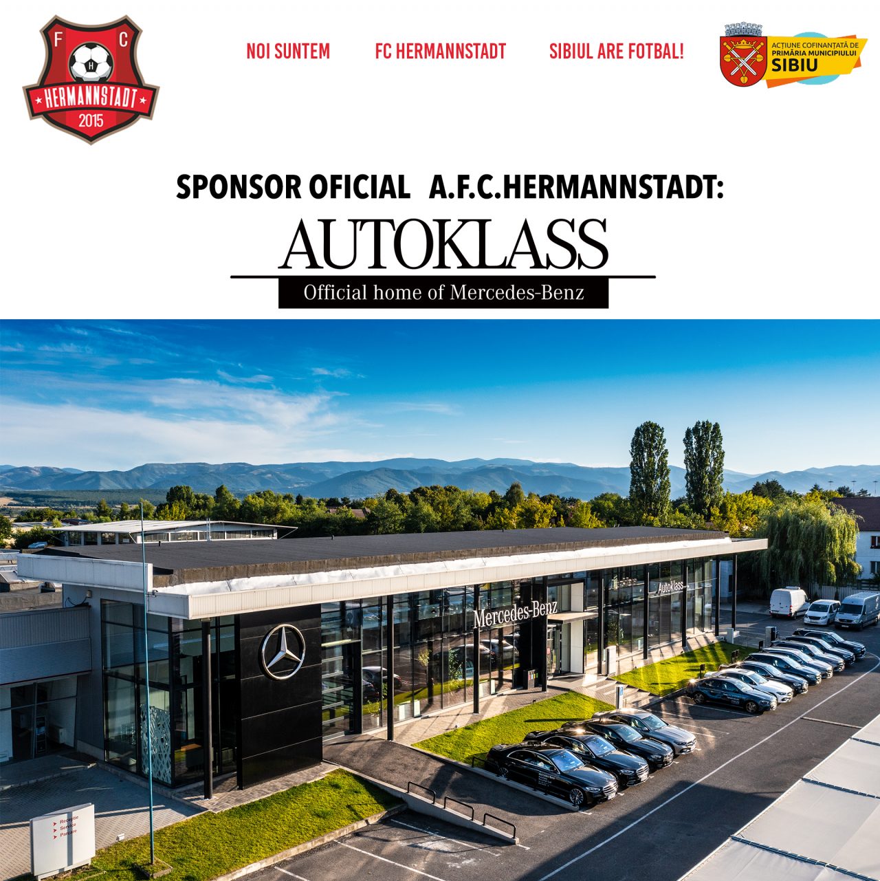 A.F.C.Hermannstadt anunță parteneriatul cu Autoklass, sucursala Sibiu – Un nou standard de excelență
